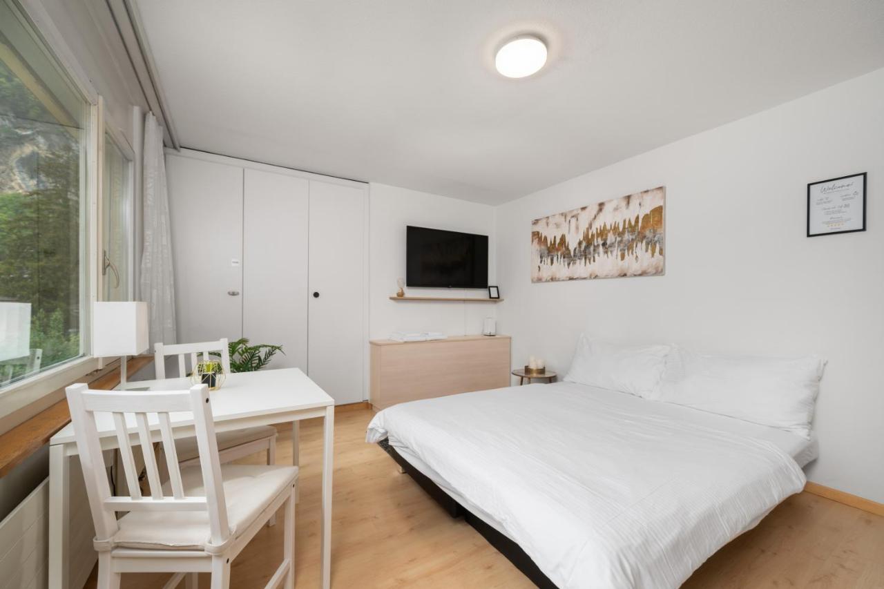 City Studio In Interlaken Mit Parkplatz Exterior foto
